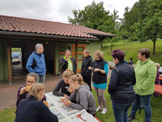 Arbeiten auf dem Hasunger Berg (Foto: Ilona Schmand)